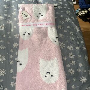 NWT Halloween Pink Ghost Viral TikTok Blanket Throw